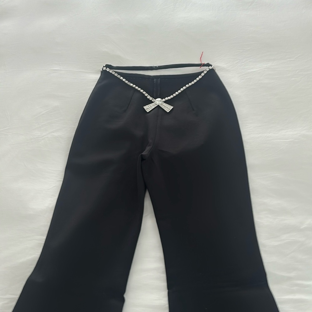 AREA XS BOOT LEG BLACK PANTS